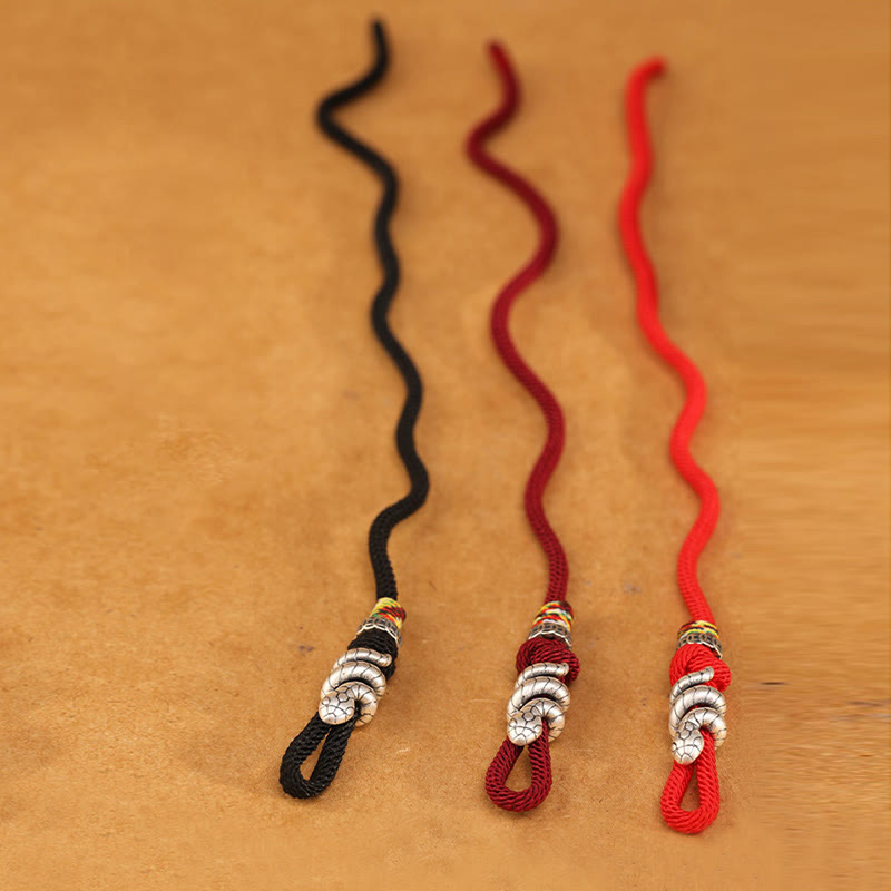 KarmaRipple's Red String 925 Sterling Silver Year of the Snake Coin Ring Snake Fortune Bracelet p15