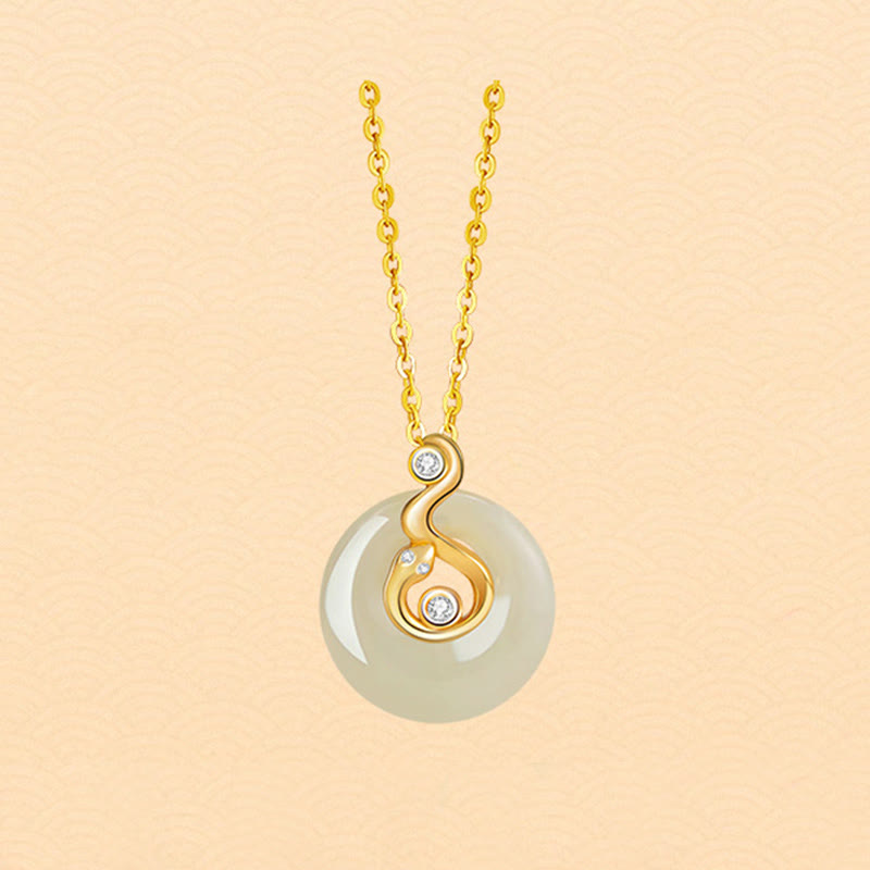 KarmaRipple's Chinese Zodiac Hetian Jade 925 Sterling Silver Abundance Pendant Necklace p24