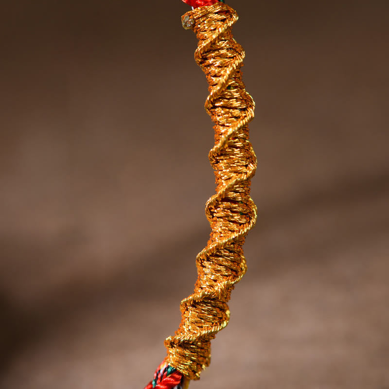 KarmaRipple's Handmade Chinese Zodiac Natal Buddha Fortune Strength Woven Rope Bracelet p11