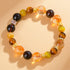 Citrine Smoky Quartz Tiger Eye(Wrist Circumference: 15-16cm)