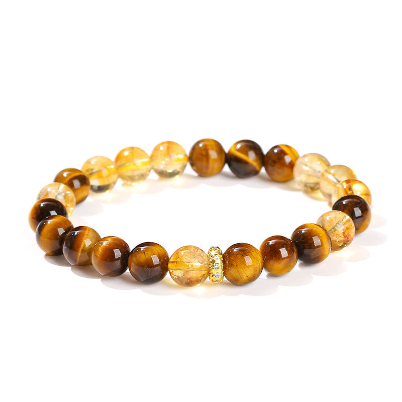 KarmaRipple's Authentic Tiger Eye Citrine Beadwork Strength Bracelet p11