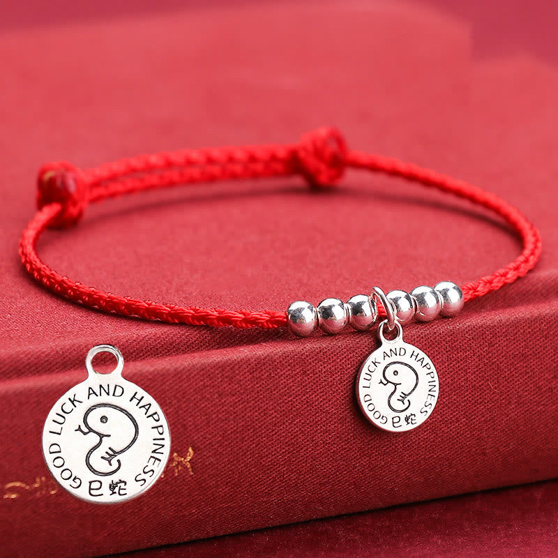 KarmaRipple's Chinese Zodiac Kid Red String 999 Sterling Silver Protection Bracelet p13