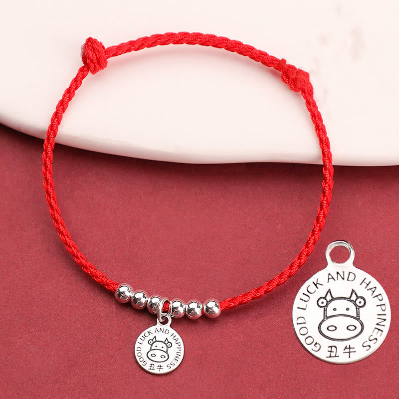 KarmaRipple's Chinese Zodiac Kid Red String 999 Sterling Silver Protection Bracelet p29
