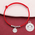 Goat / Red Rope& 999 Sterling Silver(Wrist Circumference: 11-15cm)