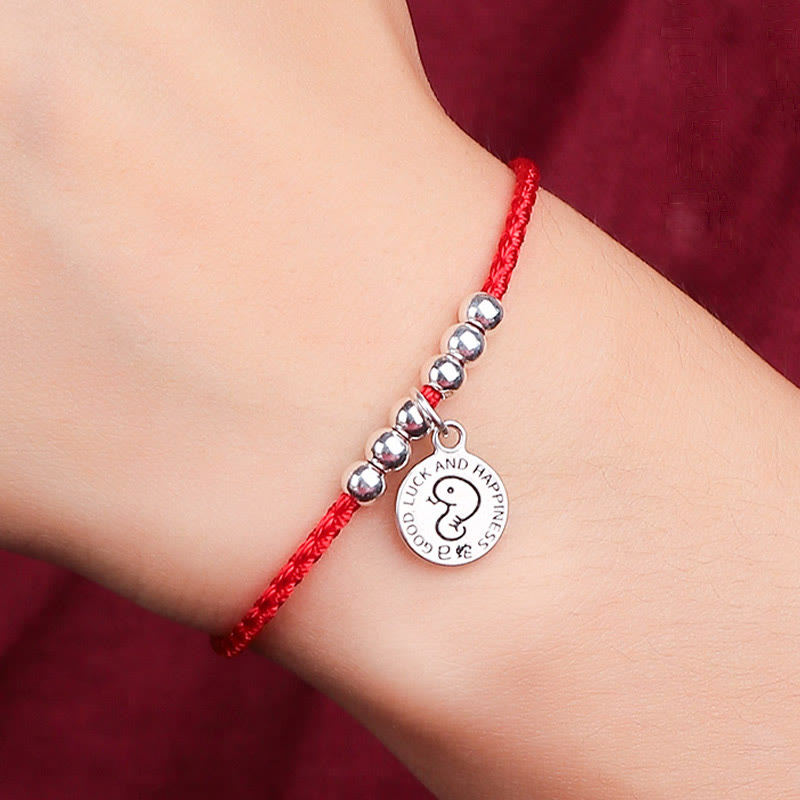 KarmaRipple's Chinese Zodiac Kid Red String 999 Sterling Silver Protection Bracelet p15