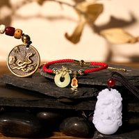 KarmaRipple's Fortunate The Year of The Snake 2025 Jade Red String Protection Bundle-1