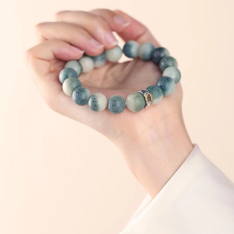 KarmaRipple's Chinese Zodiac Natal Buddha Bodhi Seed Om Mani Padme Hum Engraved Wisdom Bracelet p23