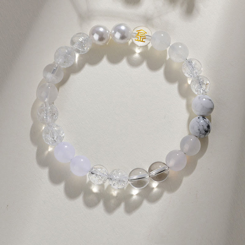 KarmaRipple's Five Elements Various Agate Gemstone Rutilated Quartz Tiger Eye Yellow Agate Citrine Fortune Bracelet p3