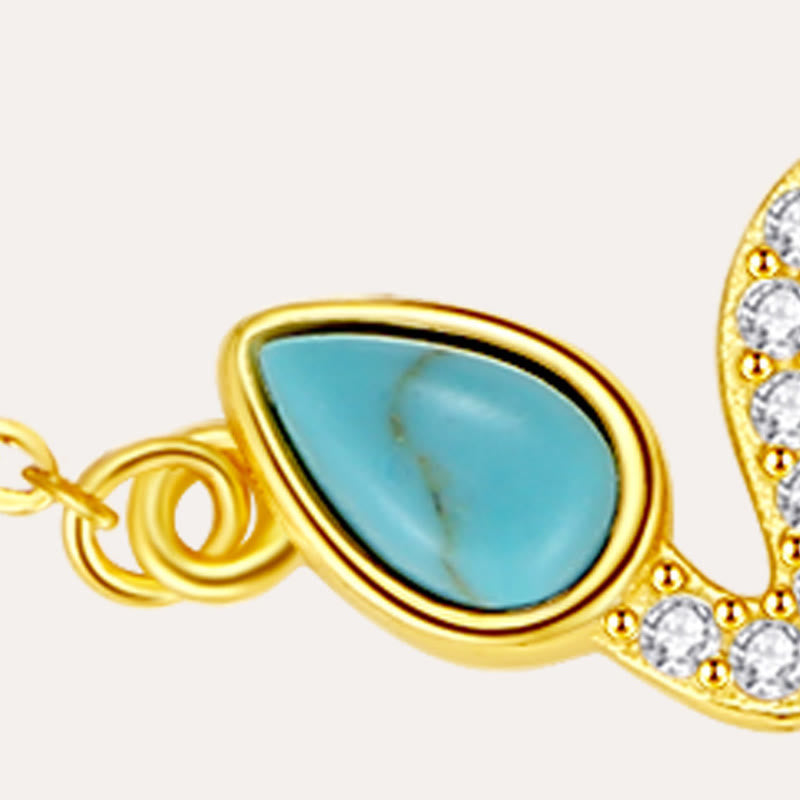 KarmaRipple's 925 Sterling Silver Turquoise Opal Year Of The Snake Protection Bracelet p4