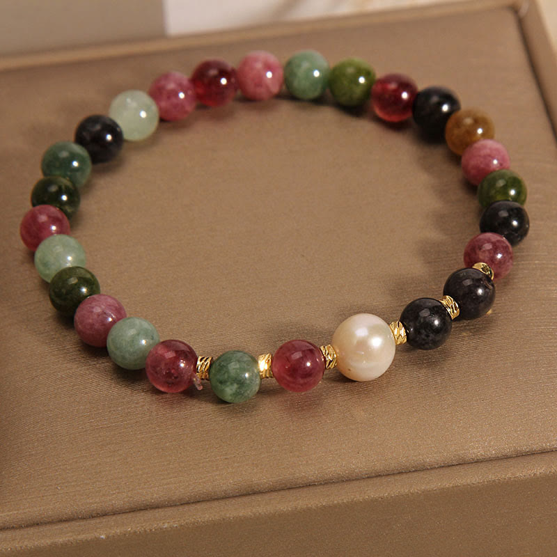 KarmaRipple's Tourmaline Pearl Wisdom Bracelet p7