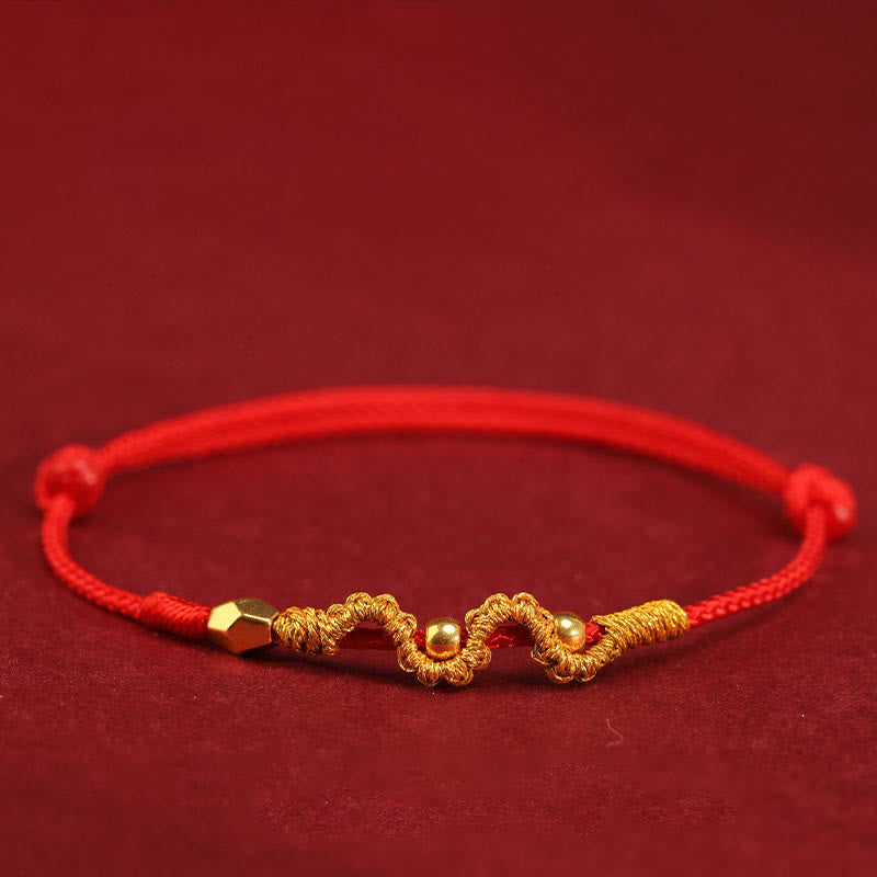 KarmaRipple's 999 Gold Year of the Snake Handmade Fortune Strength?Braided Bracelet Anklet p19