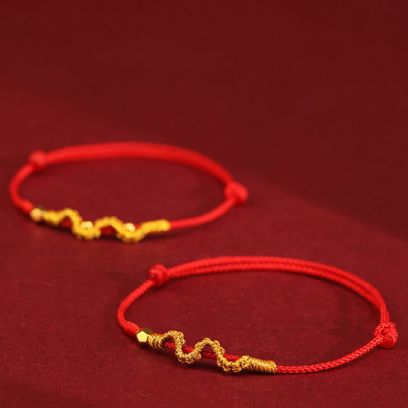 KarmaRipple's 999 Gold Year of the Snake Handmade Fortune Strength?Braided Bracelet Anklet p5