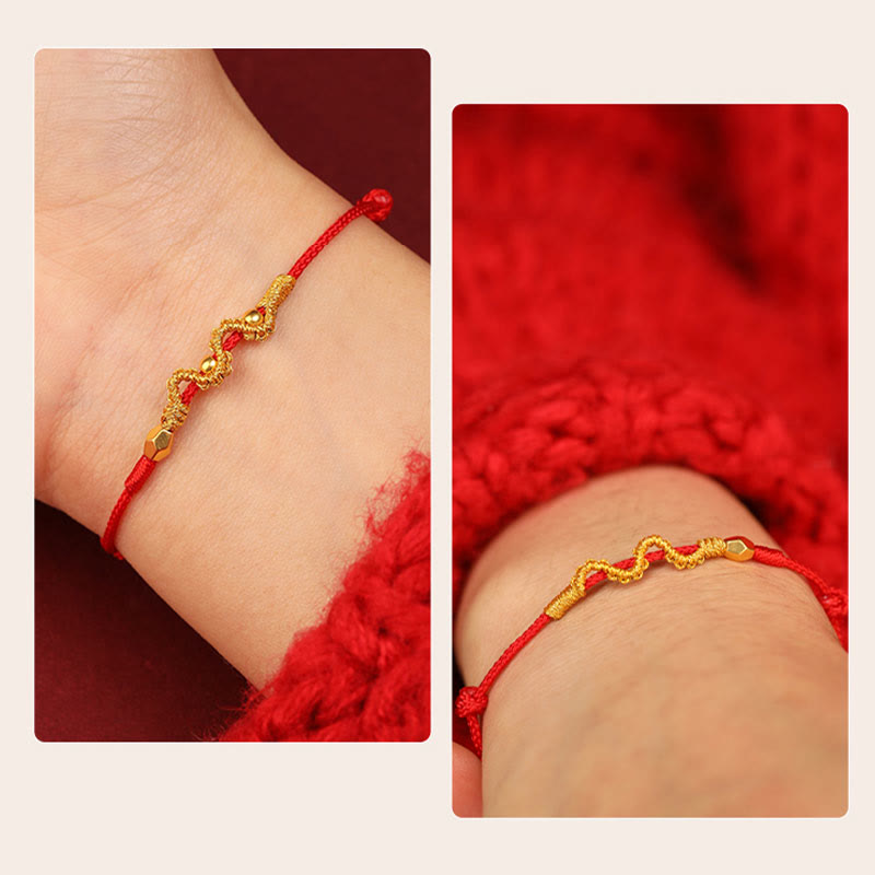 KarmaRipple's 999 Gold Year of the Snake Handmade Fortune Strength?Braided Bracelet Anklet p15