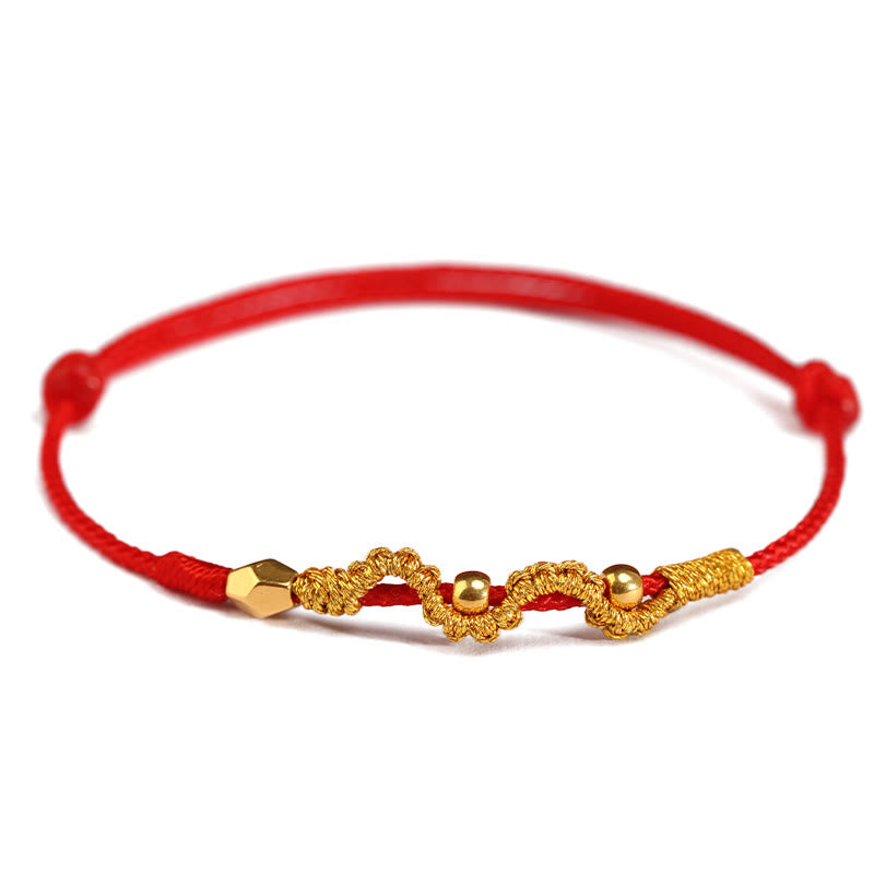 KarmaRipple's 999 Gold Year of the Snake Handmade Fortune Strength?Braided Bracelet Anklet p12