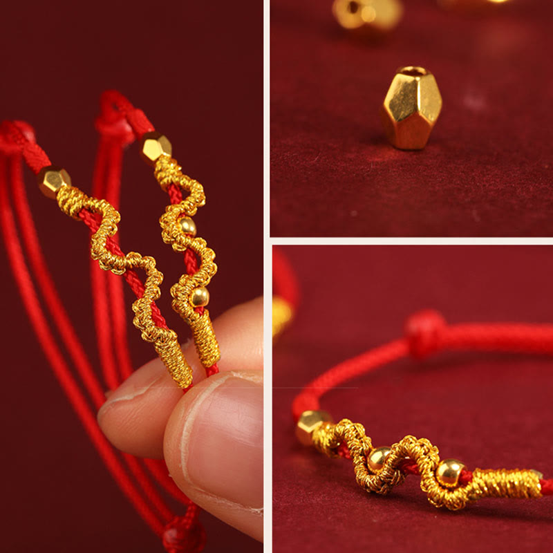 KarmaRipple's 999 Gold Year of the Snake Handmade Fortune Strength?Braided Bracelet Anklet p13
