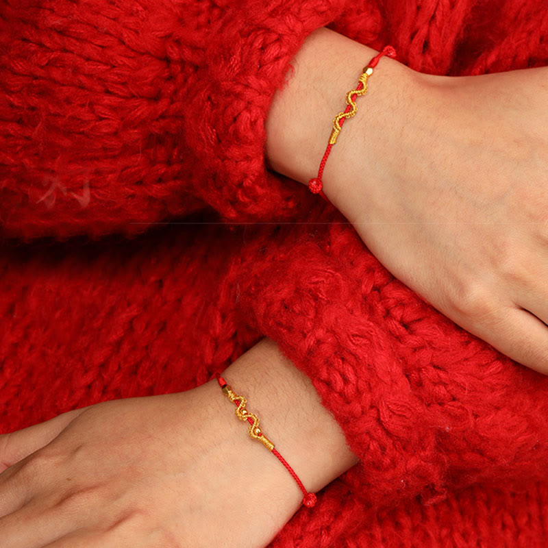 KarmaRipple's 999 Gold Year of the Snake Handmade Fortune Strength?Braided Bracelet Anklet p11