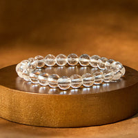 KarmaRipple's Authentic Ivory Gemstone Clarity Meditation Bracelet