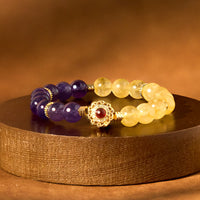 KarmaRipple's Citrine Amethyst Pleasure Bracelet
