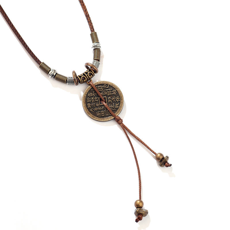 KarmaRipple's Mountain Ghosts Spend Money Bagua Alloy Bronze Coin Balance Pendant Necklace p5