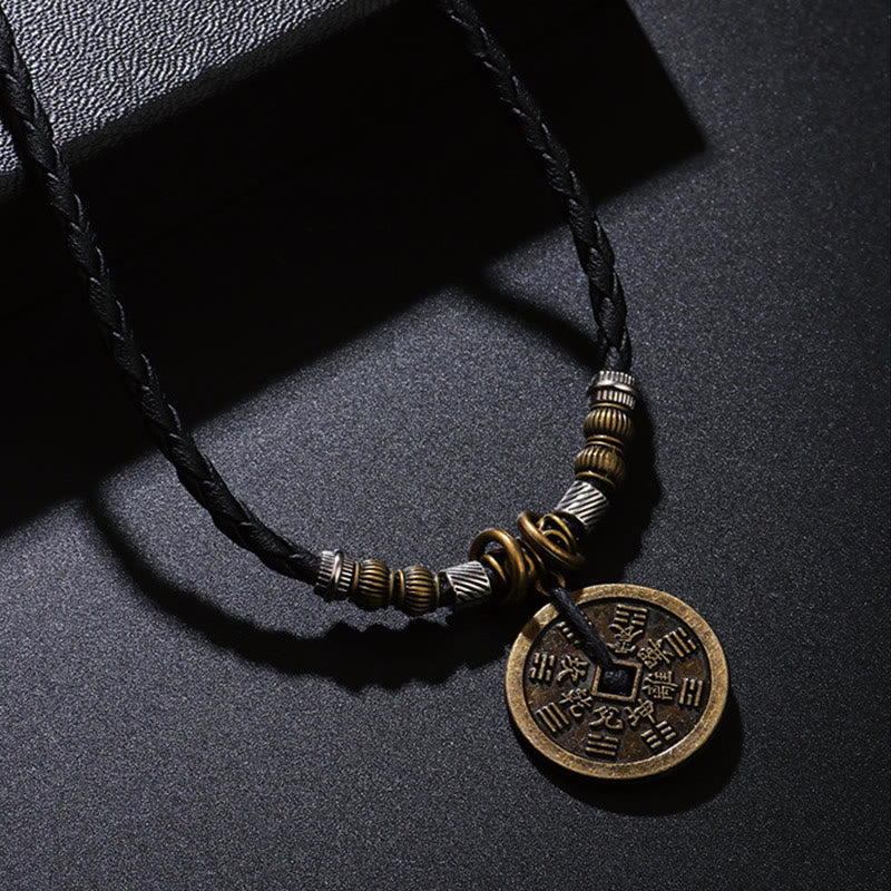 KarmaRipple's Mountain Ghosts Spend Money Bagua Alloy Bronze Coin Balance Pendant Necklace p7
