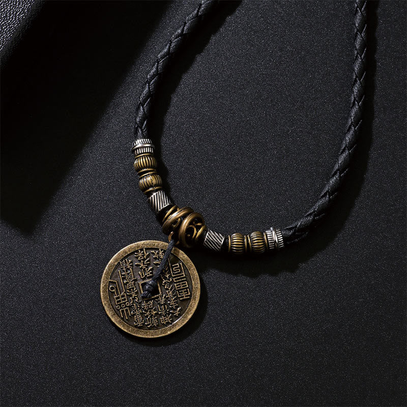KarmaRipple's Mountain Ghosts Spend Money Bagua Alloy Bronze Coin Balance Pendant Necklace p11