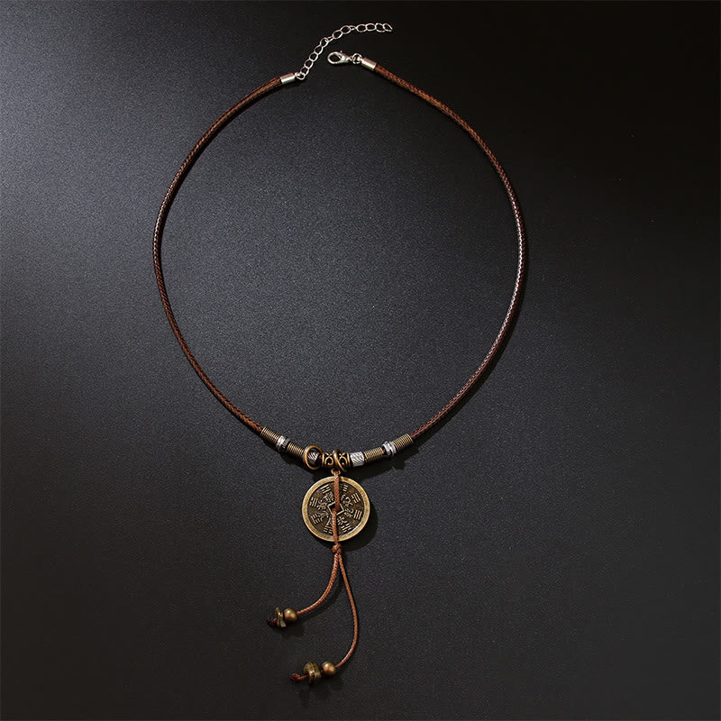 KarmaRipple's Mountain Ghosts Spend Money Bagua Alloy Bronze Coin Balance Pendant Necklace p4