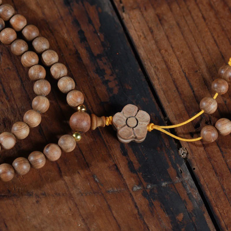 KarmaRipple's Sandalwood Plum Blossom Talisman Balancing Mala Bracelet p10