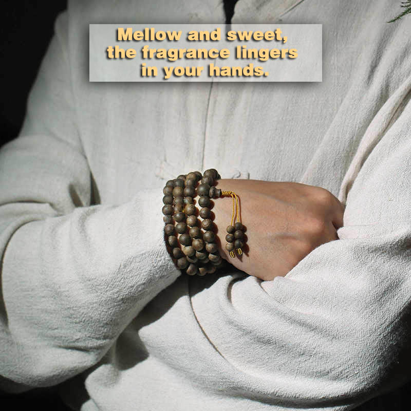 KarmaRipple's Nha Trang 108 Mala Beadwork 8mm Ivory Qinan Vietnam Agarwood Peace Bracelet p7