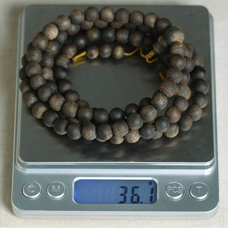 KarmaRipple's Nha Trang 108 Mala Beadwork 8mm Ivory Qinan Vietnam Agarwood Peace Bracelet p25