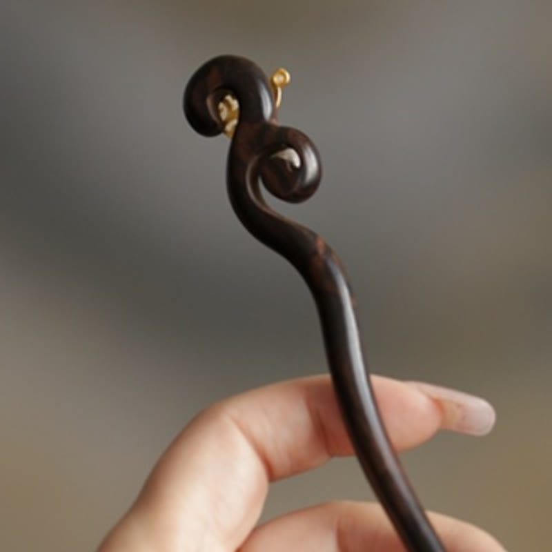 KarmaRipple's Auspicious Cloud Sandalwood Rabbit Protection Hairpin p27