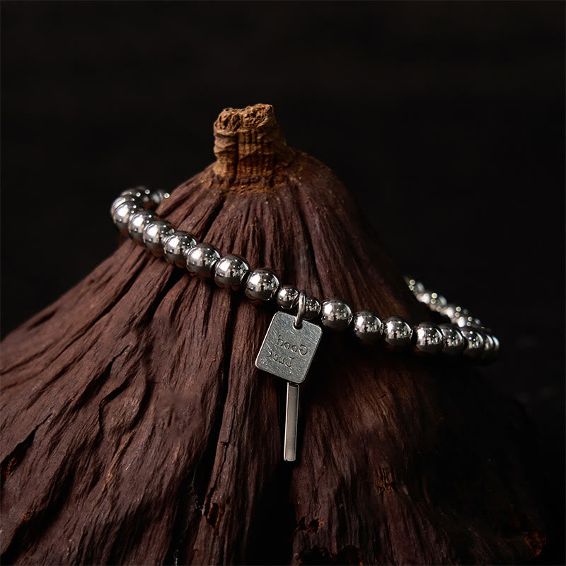 KarmaRipple's Titanium Steel Good Fortune Balance Bracelet p8