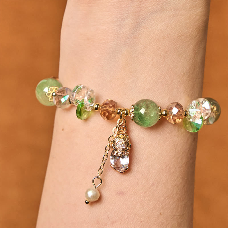 KarmaRipple's Authentic Citrine Green Strawberry Quartz PiXiu Prosperity Bracelet p10