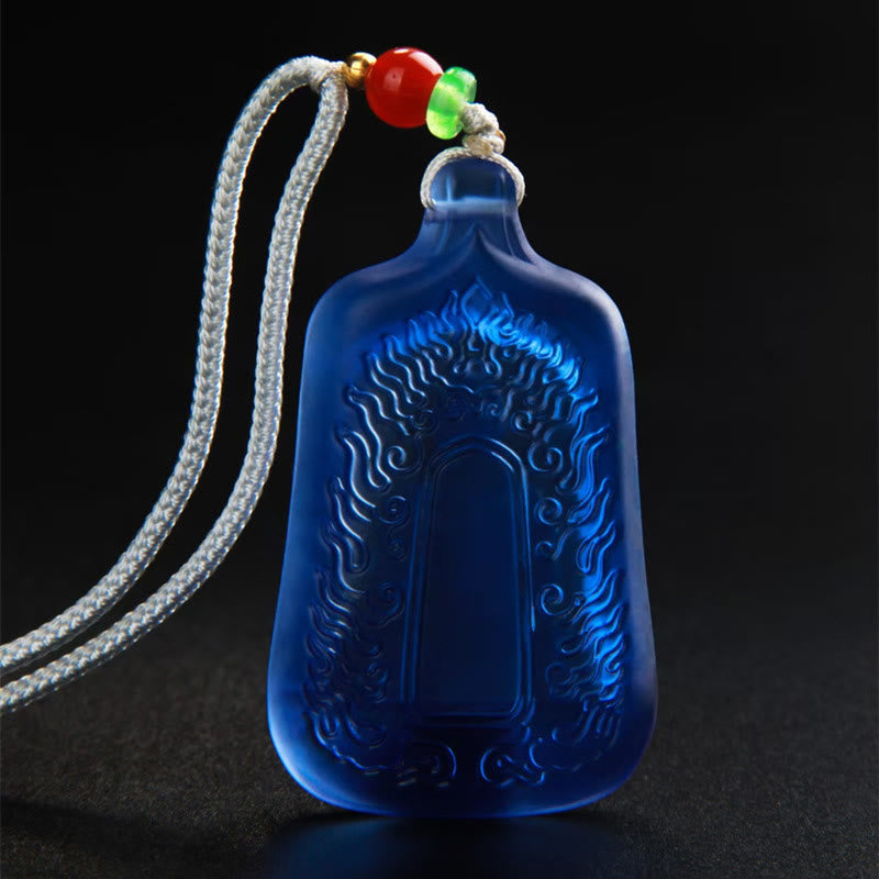 KarmaRipple's Tibetan Medicine Buddha Liuli Gemstone Compassion Serenity Pendant Necklace p8