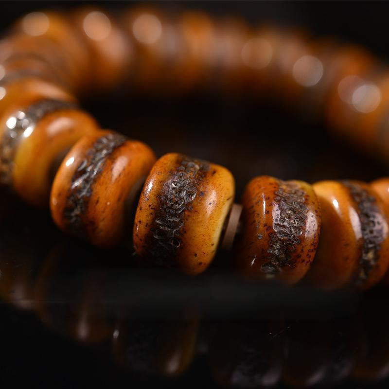 KarmaRipple's Vintage Tibetan Camel Bone Yak Bone Balance Bracelet p4