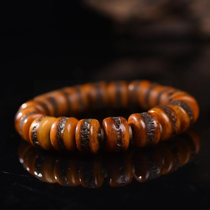 KarmaRipple's Vintage Tibetan Camel Bone Yak Bone Balance Bracelet p2