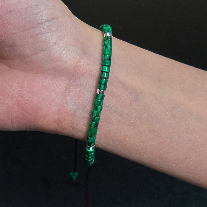 KarmaRipple's Malachite Anti-Anxiety Spacer Bead Bracelet p4