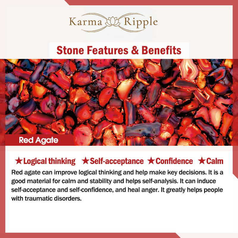 KarmaRipple's Chinese Zodiac Natal Buddha Kalimantan Agarwood Red Agate Amber 925 Sterling Silver Bracelet p25