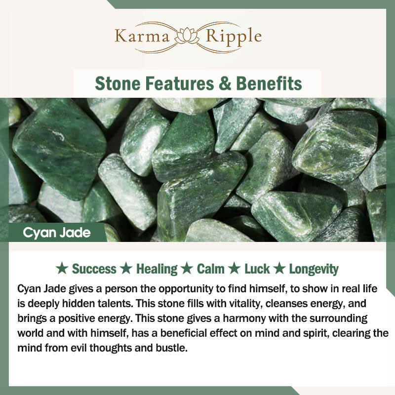 KarmaRipple's Cyan Jade Gourd Lotus Leaf Abundance Necklace Pendant p6