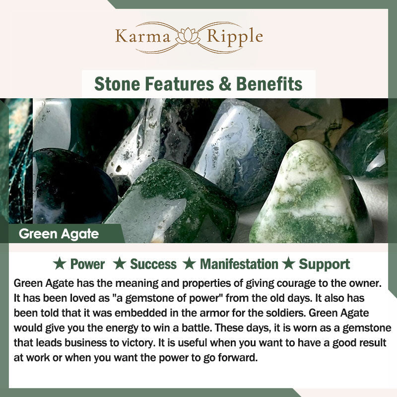 KarmaRipple's Tibetan Red Agate Green Agate Bronze Confidence Fortune Bracelet p16