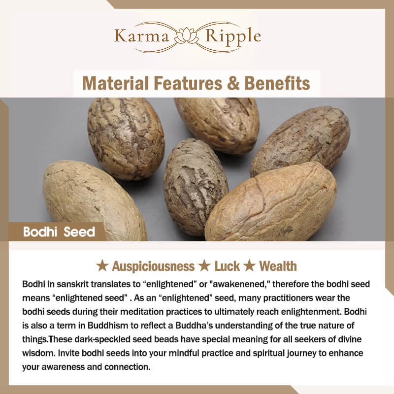 KarmaRipple's 108 Mala Beadwork Nepal Bodhi Seed Fortune Wealth Tassel Bracelet p17