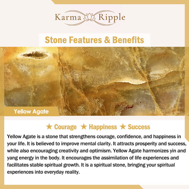 KarmaRipple's Gold Swallowing Beast Family Various Agate Gemstone Success Bracelet p12