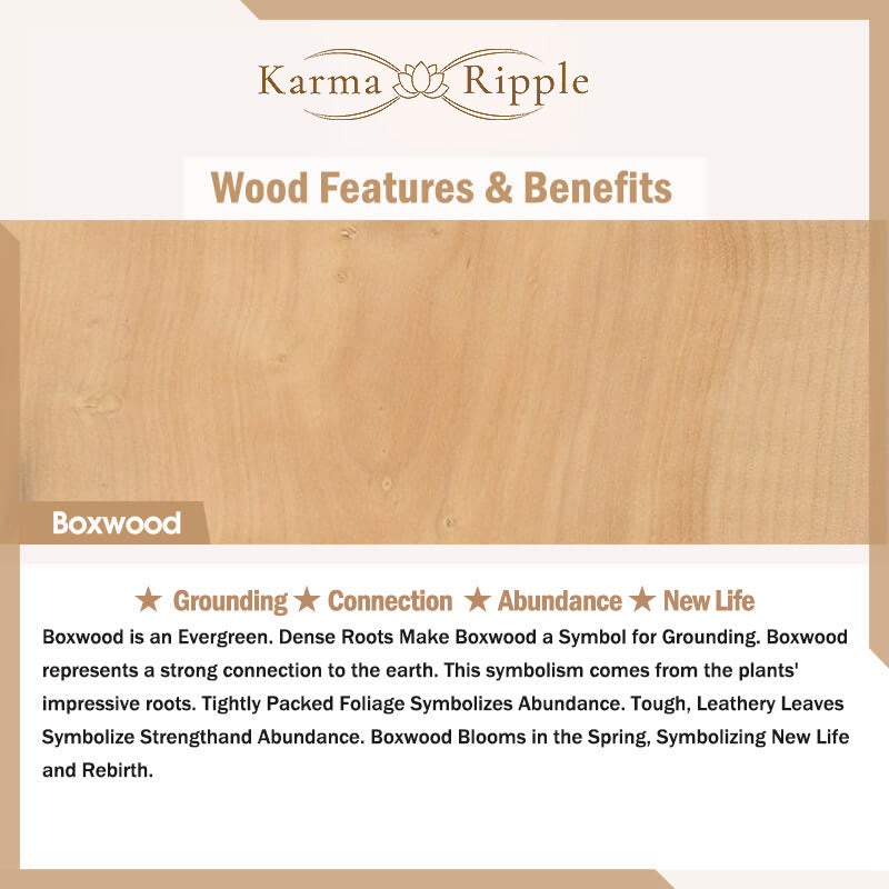 KarmaRipple's Vintage Bodhi Seed Boxwood Lotus Sandalwood Bead Peace Brooch p7