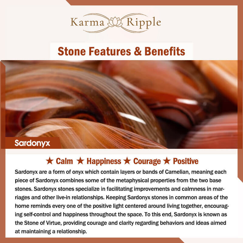 KarmaRipple's Tibetan Sardonyx Happiness Positive Bracelet p11