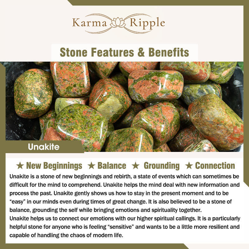 KarmaRipple's Authentic Lazurite Pietersite Unakite Om Mani Padme Hum Bead Positive Bracelet p14