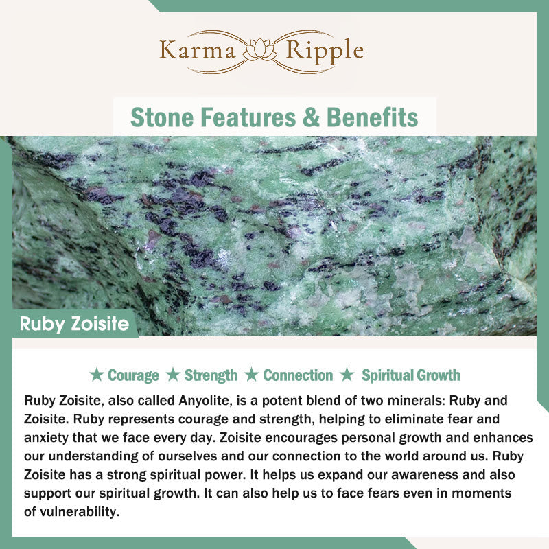 KarmaRipple's Ruby Zoisite Connection Bracelet p6