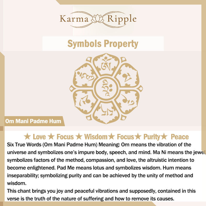 KarmaRipple's 925 Sterling Silver Tibet Om Mani Padme Hum Double Dorje Vajra Twisted Design Peace Love Bracelet p10