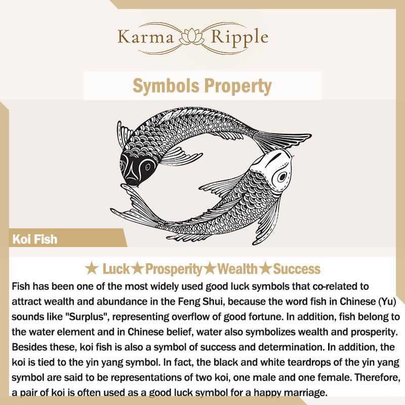 KarmaRipple's 999 Sterling Silver 990 Gold Koi Fish Fortune Wealth Success Bracelet Bangle p13