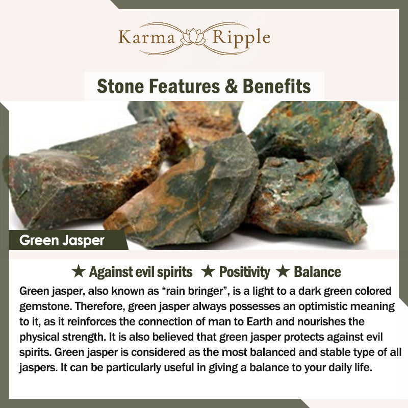 KarmaRipple's 2PCS Balancing Gemstone Emperor Stone Tiger Eye Bead Bracelet p19