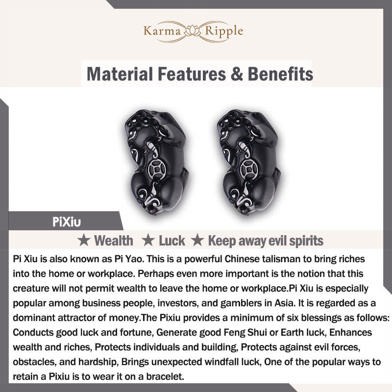 KarmaRipple's Pi Xiu Carrying Fu Character Six True Words 'om Mani Padme Hum' Bronze Brass Beadwork Wealth Bracelet Bangle p5