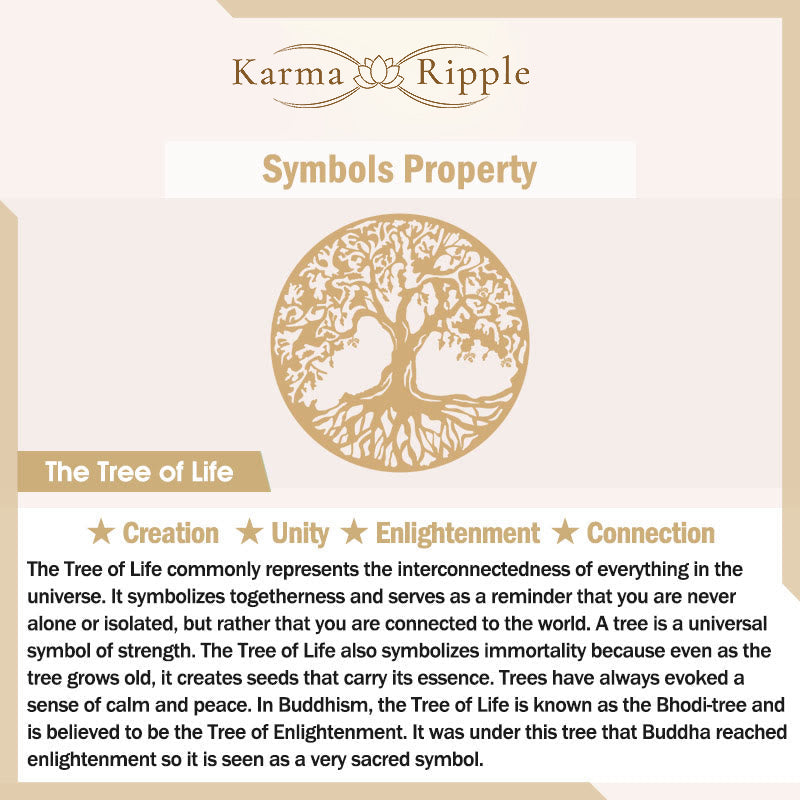 KarmaRipple's 108 Mala Beadwork Apatite Bead Om The Tree Of Life Lotus Buddha Bracelet p13